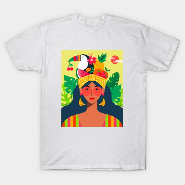 Fresh and Fruity T-Shirt by Inkipinki Illustrates